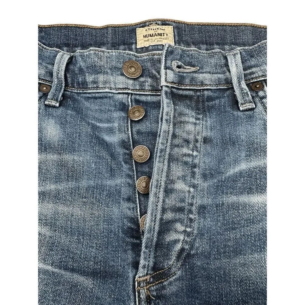 Citizens of Humanity Premium Vintage Corey Slouchy Slim Distressed Jean Size 26 - Picture 2 of 15